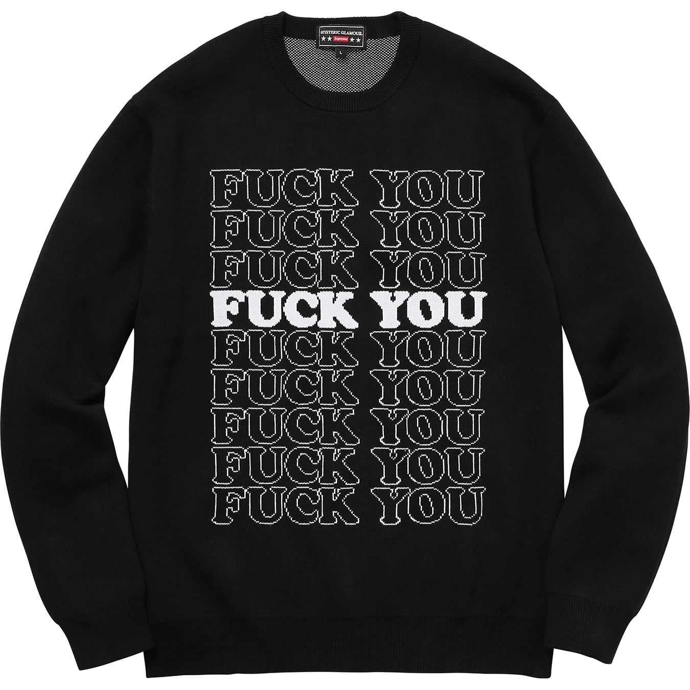 Supreme/HYSTERIC GLAMOUR Fuck You Sweater view 2